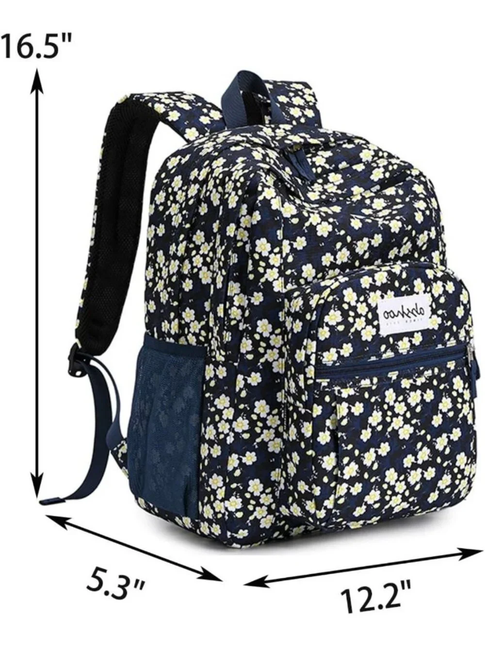 Floral Water-Resistant Backpack for Women | Stylish School Bookbag for Teens